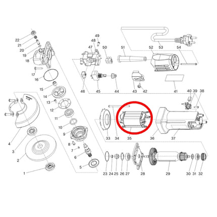 KEYANG Stator (Field Coil) 3011248 for DG-100B