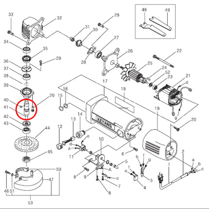 KEYANG Spindle 2023160 for DG-100B