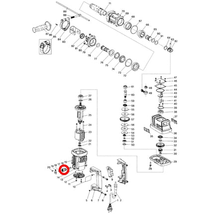 KEYANG Brush Holder 2100032 for PHD-38 , PHD-3800, CS-7CA