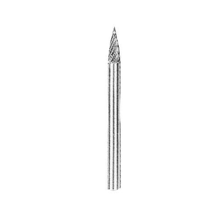 YG-1 Carbide Rotary Burr, Tree, Pointed End (SG), 3mm Shank, Double Cut, Ø3×6mm