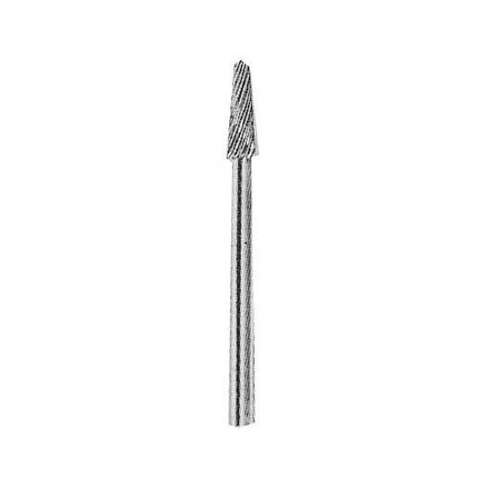 TNC SHARK Carbide Rotary Burr, Taper, Radius End (SL), 3mm Shank, Double Cut, Ø3×9.5mm
