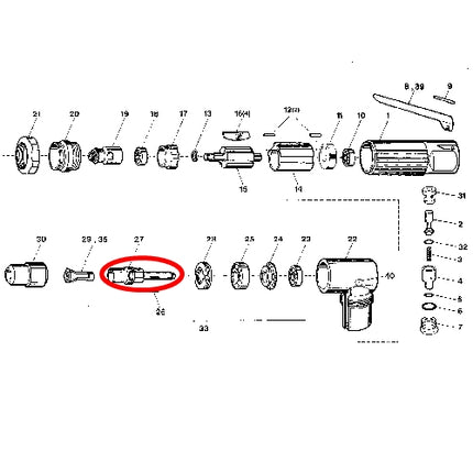 SP VESSEL Spindle for SP-1200AH