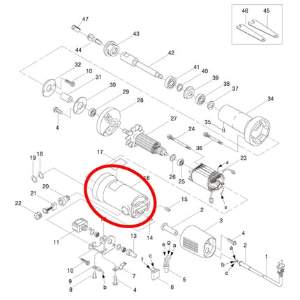 KEYANG Motor Housing 2044135 for PG-6
