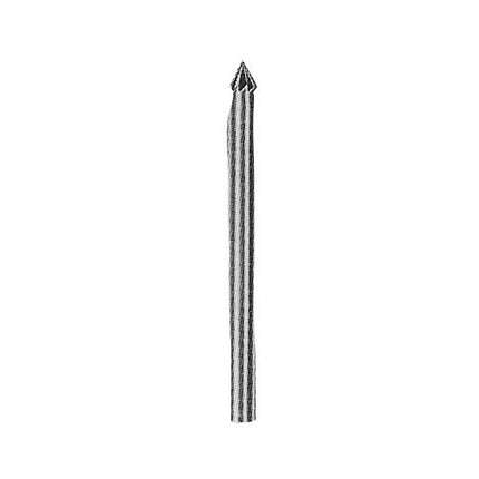 SGS Carbide Rotary Burr, Cone 60° (SJ), 3mm Shank, Single Cut