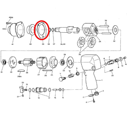 SP VESSEL Hammer Case Gasket for SP-1148F