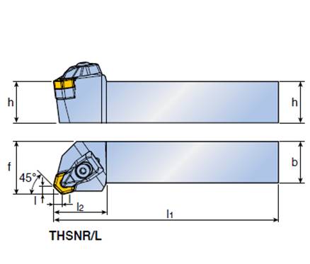 TAEGUTEC External Turning Toolholder THSNR 2525 M05