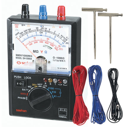 SAEHAN Analogue Earth Resistance Tester SH-5080A