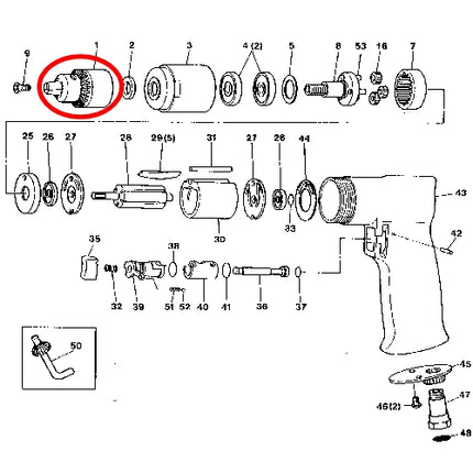 SP VESSEL Drill Chuck for SP-1525