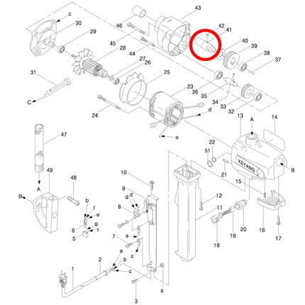 KEYANG Spindle 2023018 for D-23