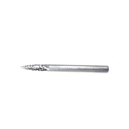 SESHIN BUFFALO Carbide Rotary Burr, Tree, Pointed End (SG), 3mm Shank, Double Cut, Ø3×12.7mm