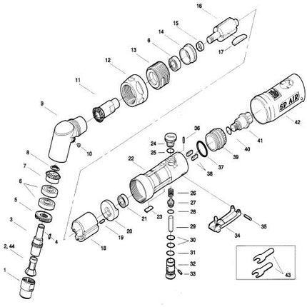 SP VESSEL Spindle Gear for SP-7202