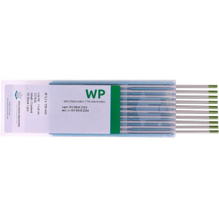 WOLFRAM Tungsten Electrodes, Pure tungsten (WP, green)