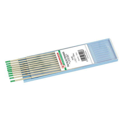 BONKEN Tungsten Electrodes, Pure tungsten (WP, green)