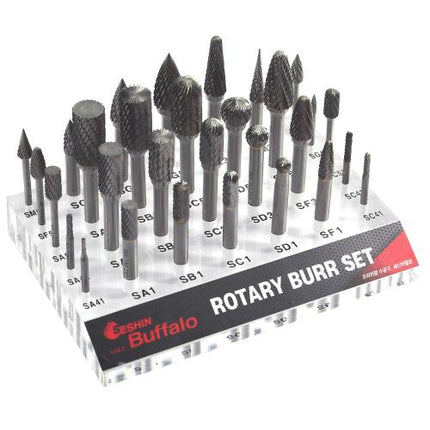 SESHIN BUFFALO Carbide Rotary Burr Set