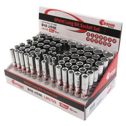 SESHIN BUFFALO Long Bit Socket Set LBS70S