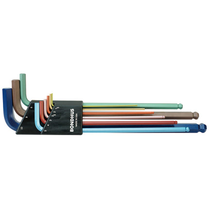 BONDHUS Color Ball Hex Key Set