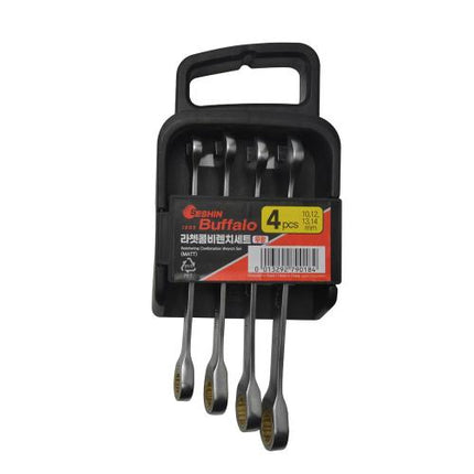 SESHIN BUFFALO Ratchet Combination Wrench Set Matte 4PCS(10,12,13,14)