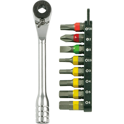 SESHIN BUFFALO Mini Ratchet & Bit Set SB-RBS9S