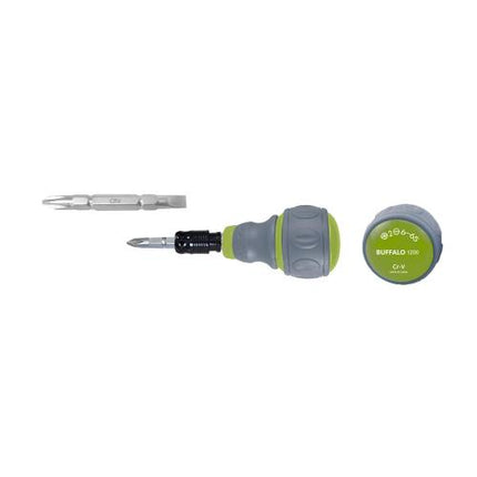 SESHIN BUFFALO Electrician's Stubby Dual-Purpose Screwdriver
