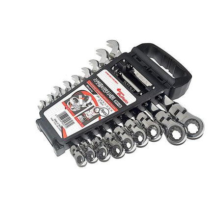 SESHIN BUFFALO Ratchet Combination Wrench Set Flexible Taiwan 9PCS(8,9,10,11,12,13,14,17,19)