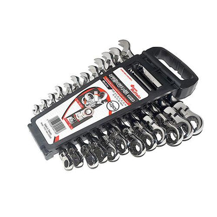 SESHIN BUFFALO Ratchet Combination Wrench Set Flexible Taiwan 12PCS(8,9,10,11,12,13,14,15,16,17,18,19)