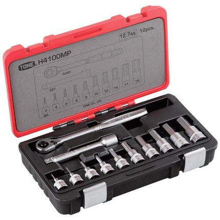 TONE Hex Bit Socket Set H4100MP