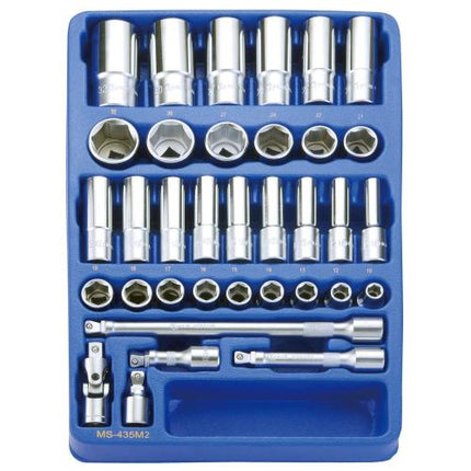 GENIUS TOOLS Hand Socket Set MS-435M2
