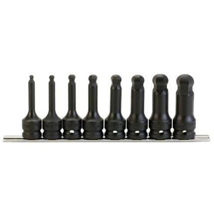 GENIUS TOOLS Impact Hex Bit Socket Set Ball Point WH-408MD