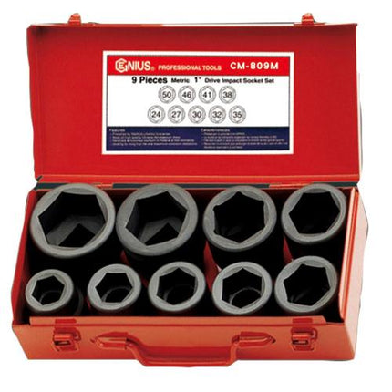 GENIUS TOOLS Impact Socket Set CM-809M