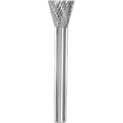 SMATO Carbide Rotary Burr, Inverted Cone (SN), 6mm Shank, Double Cut