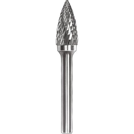SMATO Carbide Rotary Burr, Tree, Pointed End (SG), 6mm Shank, Double Cut, Ø6×16mm–9.5×19mm