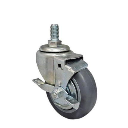 DAESIN Light-Duty Caster Bolt-Hole Swivel with Brake DS2030MRB