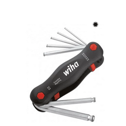 wiha Folding Ball Hex Key Set Magic Ring