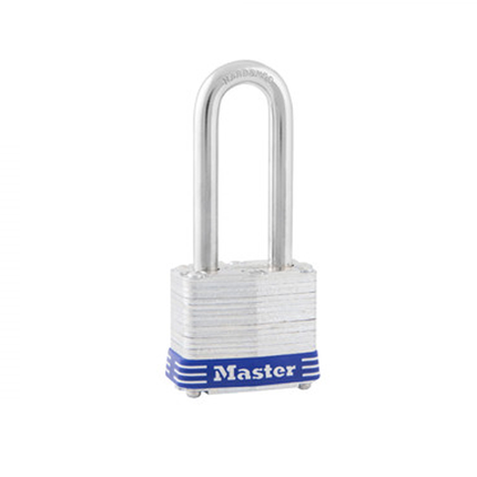 MASTER LOCK Model No. 3DLH 1-9/16in (40mm) Wide Laminated Steel Pin Tumbler Padlock with 2in (51mm) Shackle
