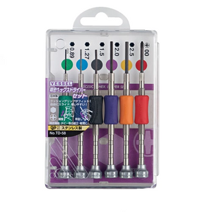 VESSEL Precision Hex. driver Set No.TD-58(TD-53 6 pc. set)