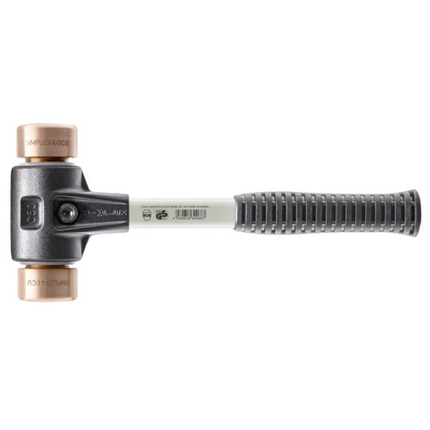 HALDER SIMPLEX soft-face mallets EH3704 with reinforced cast steel housing and fibre-glass handle