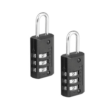 MASTER LOCK Model No. 646T 13/16in (20mm) Wide Set Your Own Combination Lock; 2 Pack