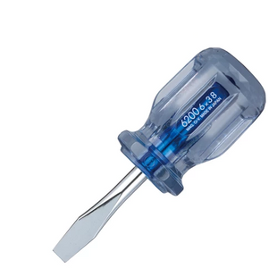 VESSEL CRYSTALINE Screwdriver (Stubby Type) No.6200 (Slotted 6 x 38)