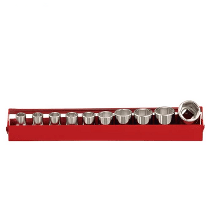 GENIUS TOOLS 10 Piece 1/2″ Dr. Metric Hand Socket Set GS-410RM