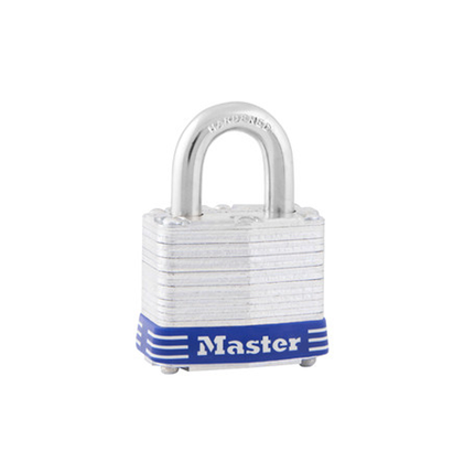 MASTER LOCK Model No. 3D 1-9/16in (40mm) Wide Laminated Steel Pin Tumbler Padlock