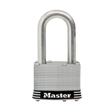 MASTER LOCK Model No. 1SSKADLF 1-3/4in (44mm) Wide Laminated Stainless Steel Pin Tumbler Padlock with 1-1/2in (38mm) Shackle