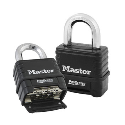 MASTER LOCK Model No. 1178 2-1/4in (57mm) Wide ProSeries® Zinc Die-Cast Resettable Combination Padlock, Black