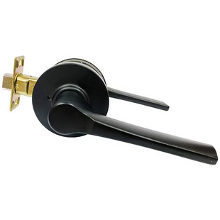 JUNGHWA Tubular Lever (Bedroom, Bathroom) Lock Door Handles WIN 21 BK