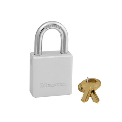 MASTER LOCK Model No. 570DPF 1-1/2in (38mm) Wide Solid Aluminum Body Padlock