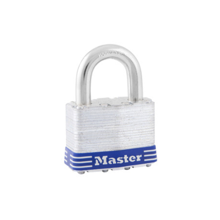 MASTER LOCK Model No. 5D 2in (51mm) Wide Laminated Steel Pin Tumbler Padlock