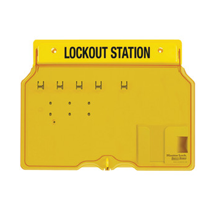 MASTER LOCK Model No. 1482B 4-Lock Padlock Station, Unfilled