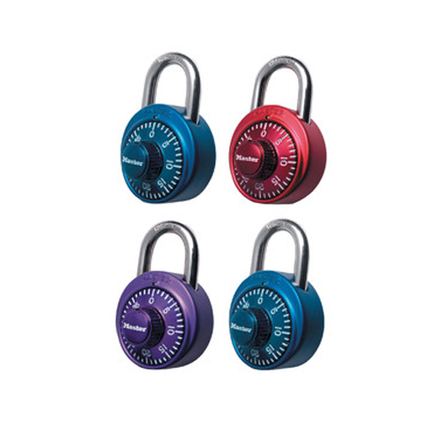 MASTER LOCK Model No. 1530DCM 1-7/8in (48mm) Wide Combination Dial Padlock with Aluminum Cover