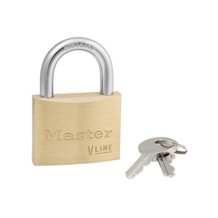 MASTER LOCK Model No. 4150 1-7/8in (48mm) Wide Brass Padlock