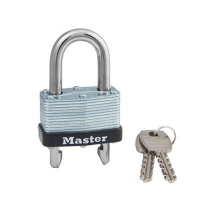 MASTER LOCK Model No. 510D 1-3/4in (44mm) Wide Laminated Steel Warded Padlock with Adjustable Shackle