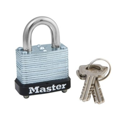 MASTER LOCK Model No. 105D 1-1/8in (29mm) Wide Laminated Steel Warded Padlock